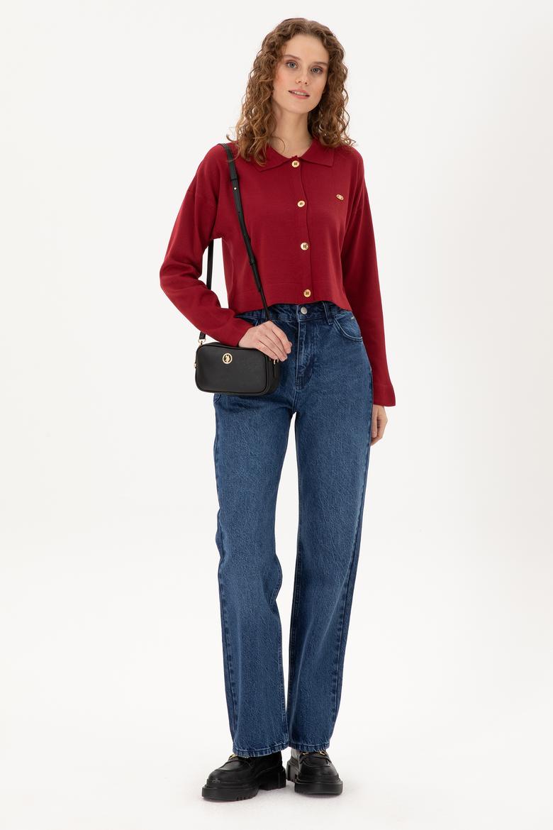 Kadın Mavi Jean Pantolon - 50296464005