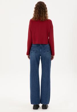 Kadın Mavi Jean Pantolon - 50296464005