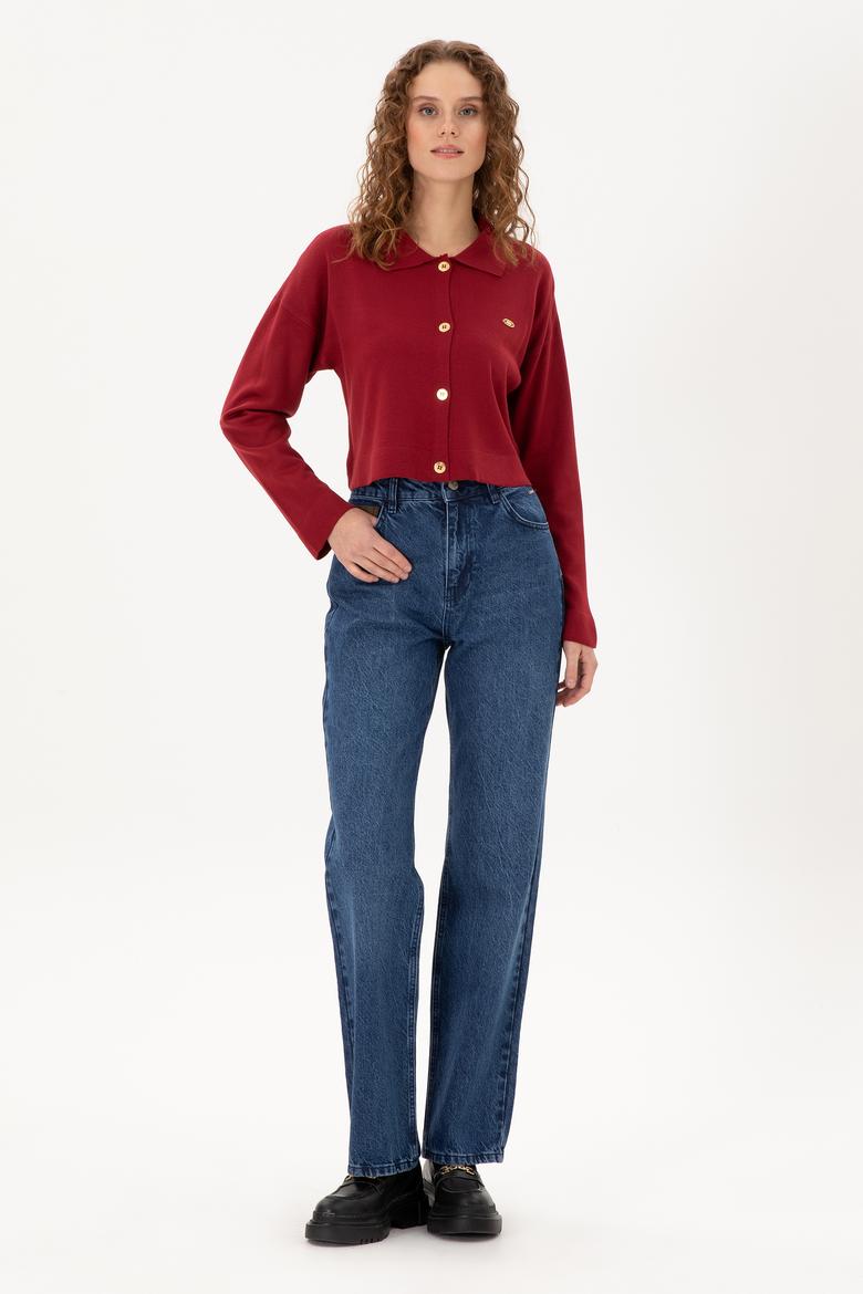 Kadın Mavi Jean Pantolon