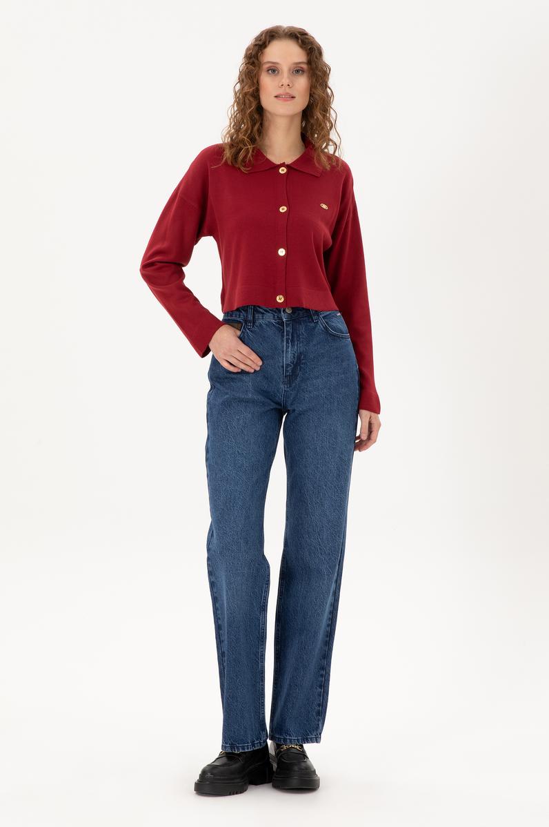 Kadın Mavi Jean Pantolon