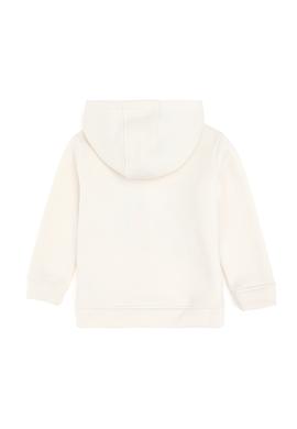 Kız Çocuk Krem Renkli Logolu Kapüşonlu Sweatshirt - 50290715010