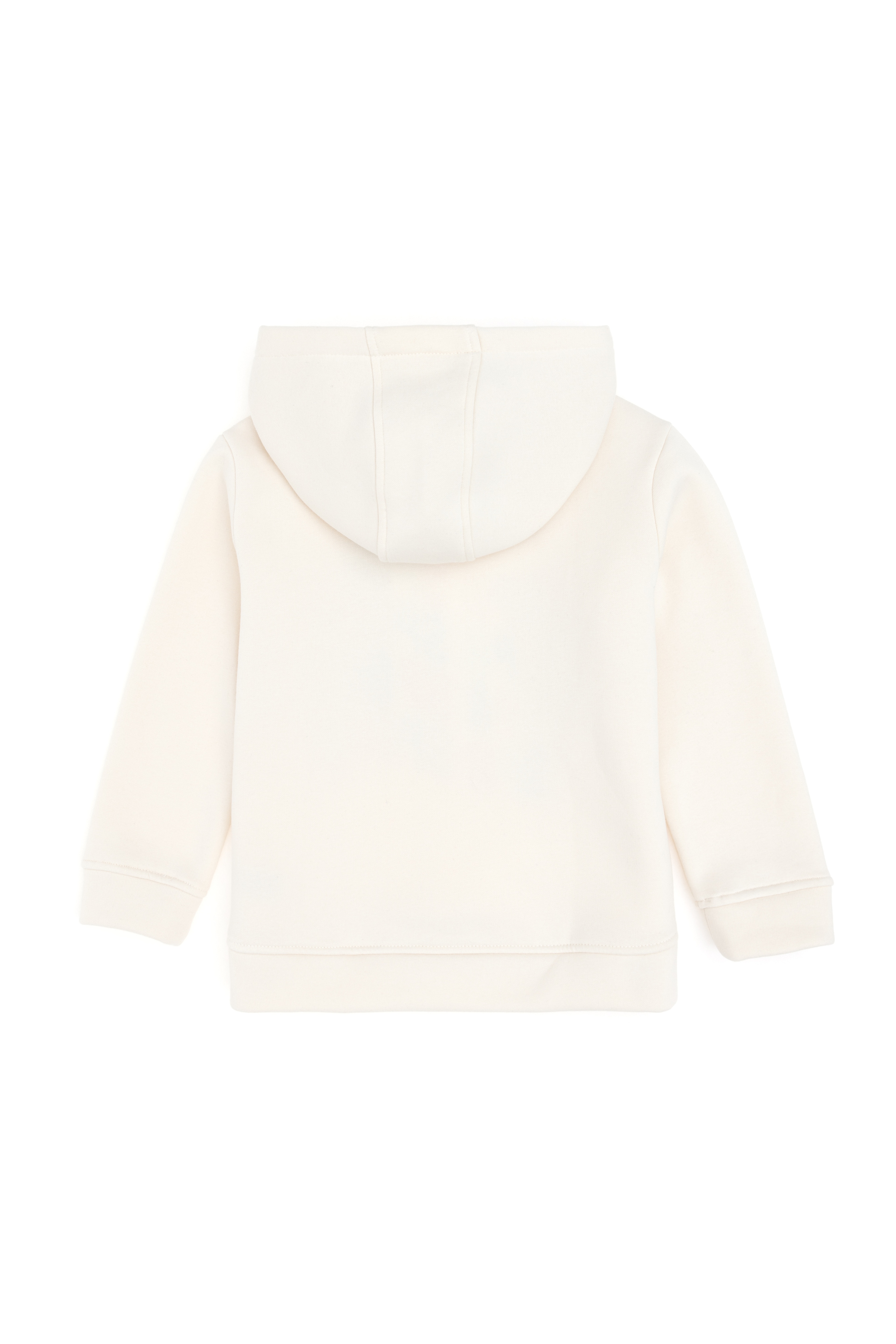 Kız Çocuk Krem Renkli Logolu Kapüşonlu Sweatshirt - Image 3