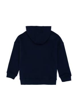 Erkek Çocuk Fermuarlı Lacivert Kapüşonlu Sweatshirt - 50297203005