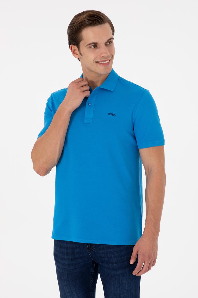 Erkek Regular Fit Polo Yaka Saks Basic Tişört