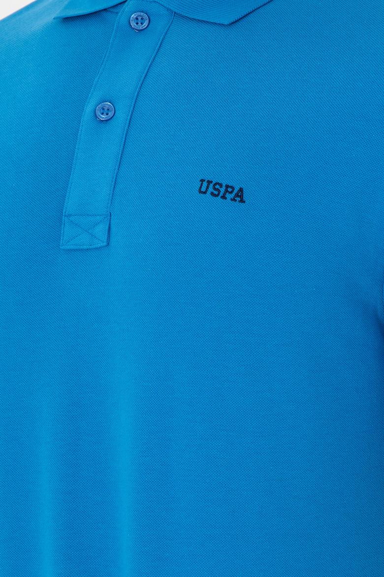 Erkek Regular Fit Polo Yaka Saks Basic Tişört - 50284641117