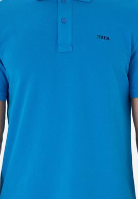 Erkek Regular Fit Polo Yaka Saks Basic Tişört - 50284641117