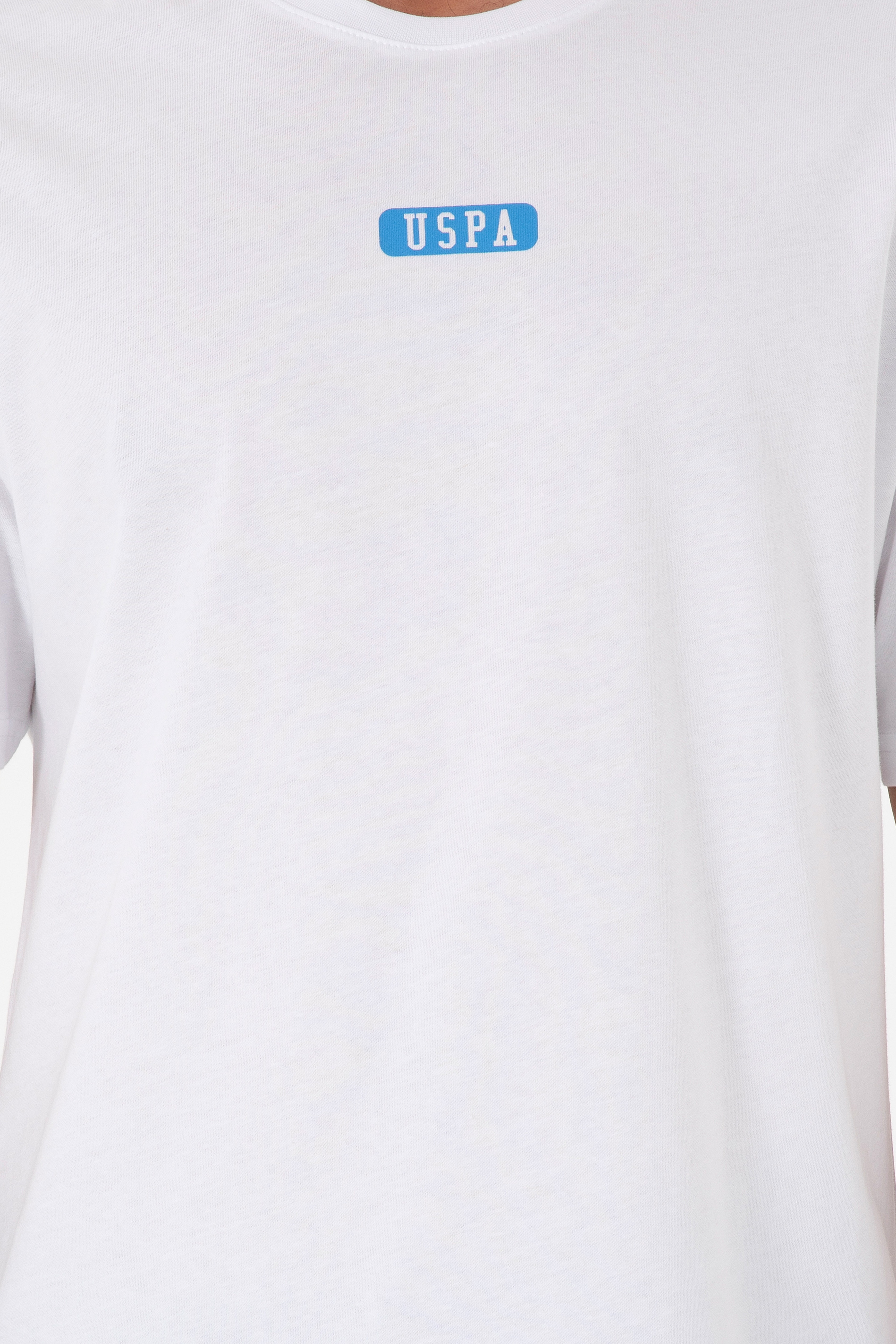 Erkek Oversize Fit Bisiklet Yaka Beyaz Tişört