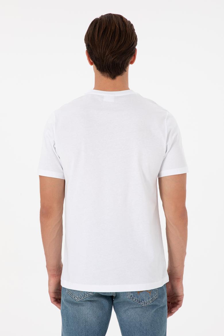 Erkek Beyaz Basic Tişört - 50294224003