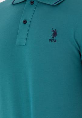 Erkek Koyu Yeşil Basic Tişört - 50284631156