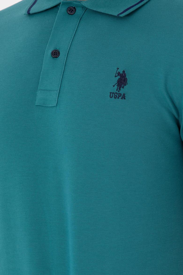 Erkek Koyu Yeşil Basic Tişört - 50284631156