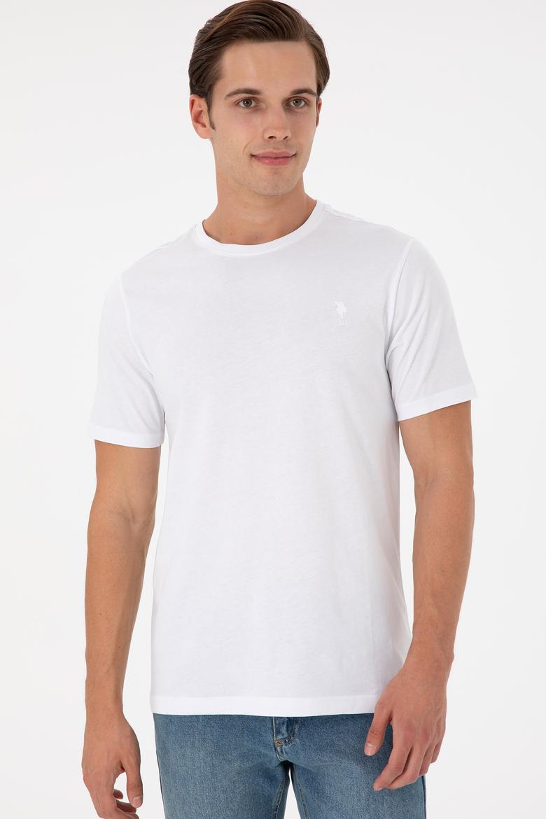 Erkek Beyaz Basic Tişört - 50294224003