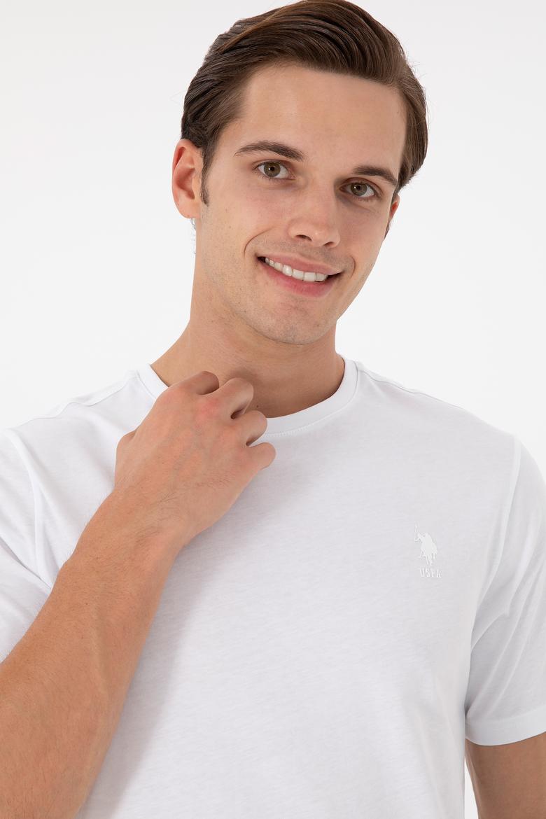 Erkek Beyaz Basic Tişört - 50294224003