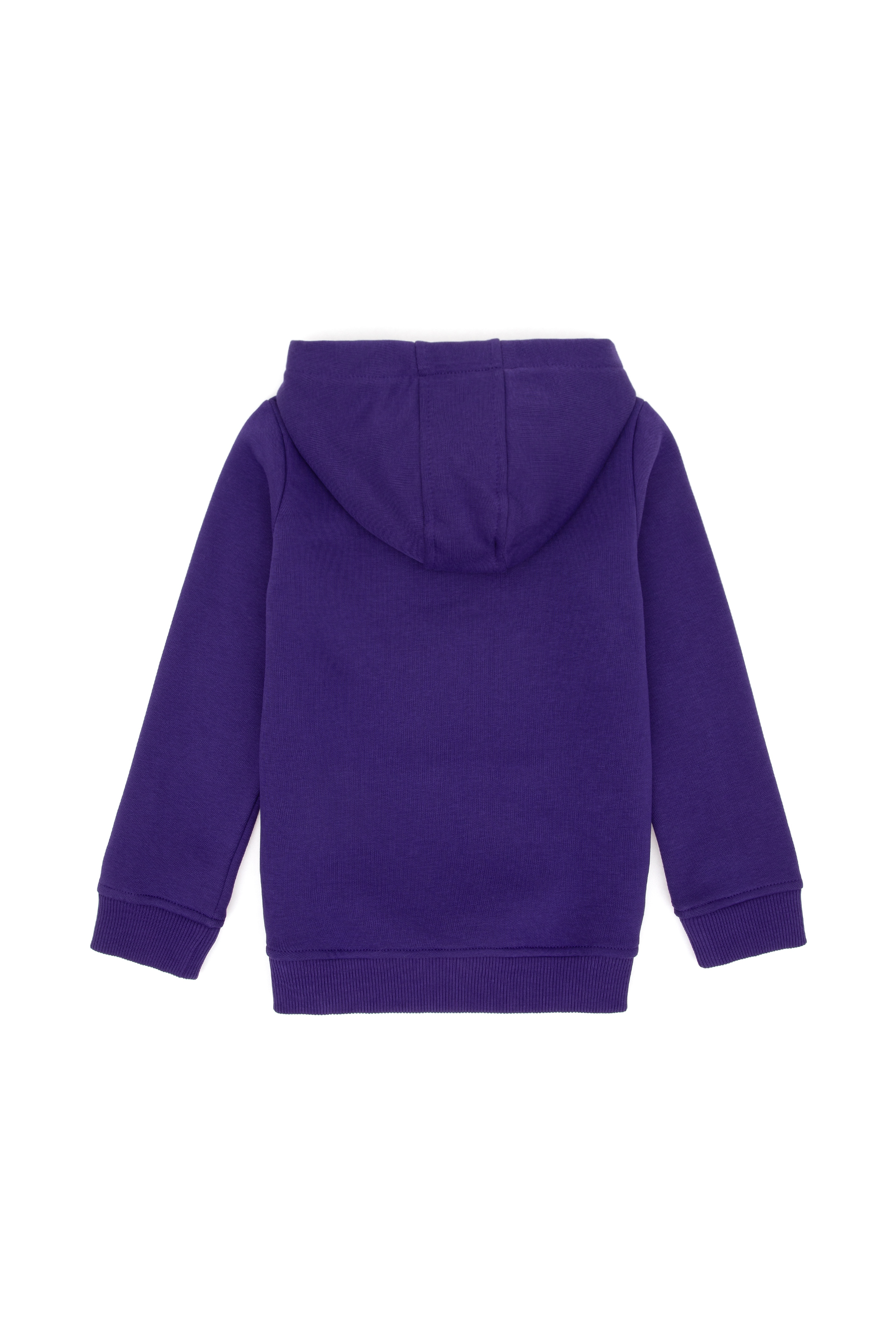 Kız Çocuk Mor Kapüşonlu Basic Sweatshirt - Image 2