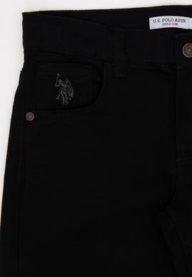 Erkek Çocuk Siyah Kanvas Pantolon - 50298564001