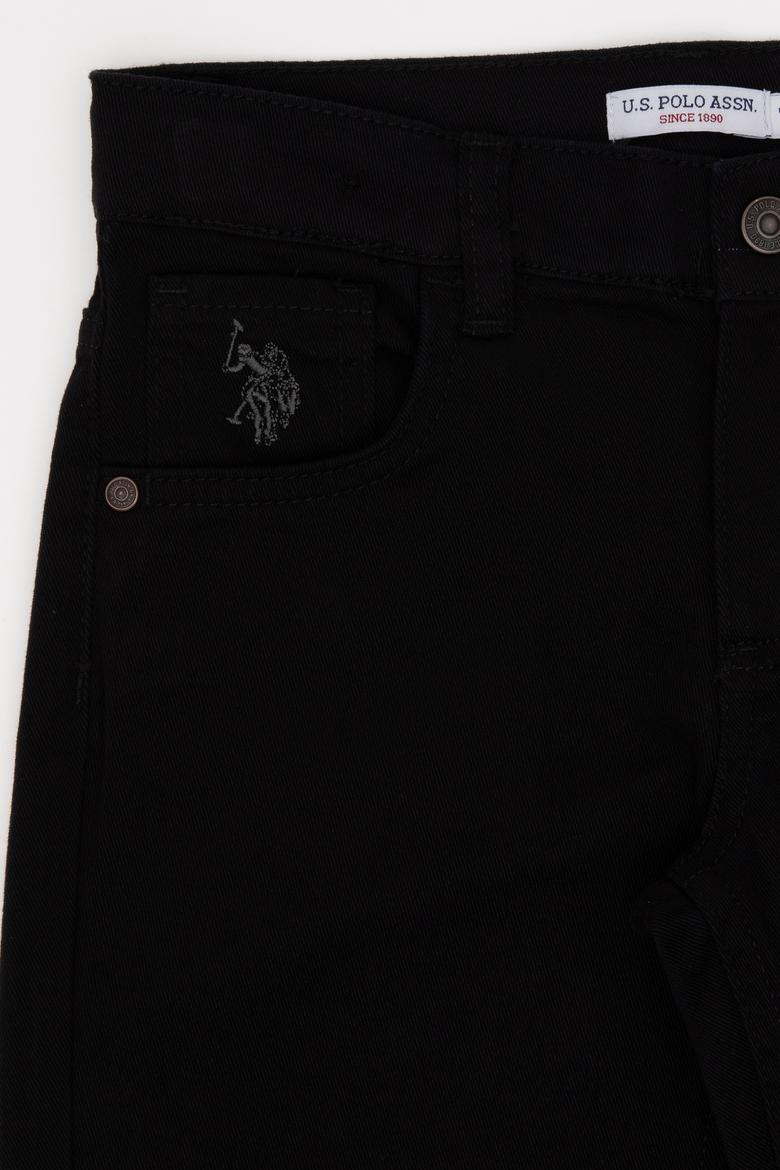 Erkek Çocuk Siyah Kanvas Pantolon - 50298564001