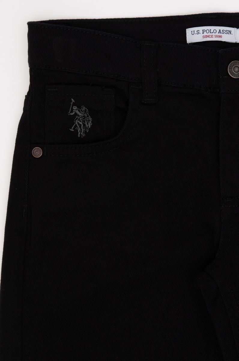 Erkek Çocuk Siyah Kanvas Pantolon