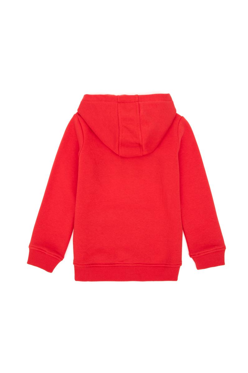 Kız Çocuk Kırmızı Kapüşonlu Basic Sweatshirt