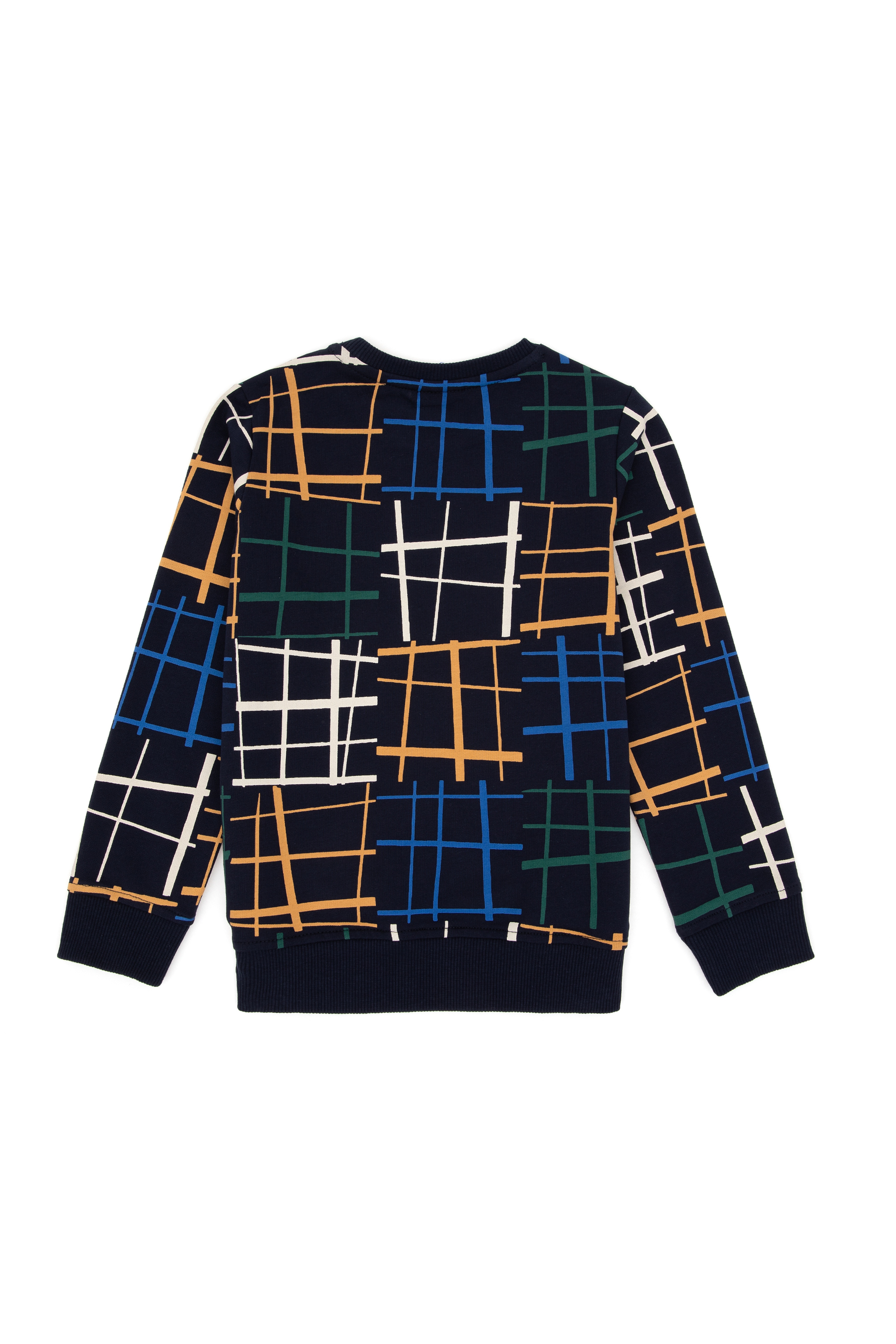 Erkek Çocuk Lacivert Bisiklet Yaka Sweatshirt - Image 2