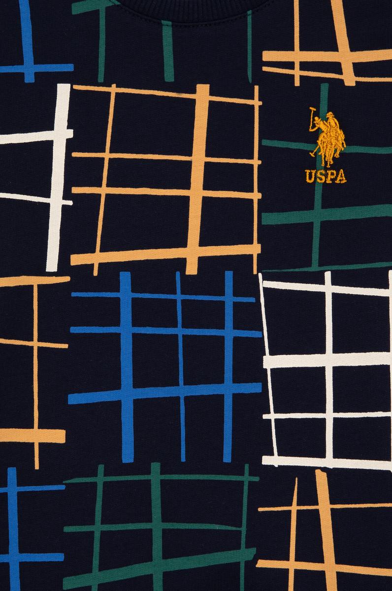 Erkek Çocuk Lacivert Bisiklet Yaka Sweatshirt