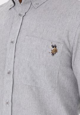 Erkek Gri Uzun Kollu Gömlek - 50291391007