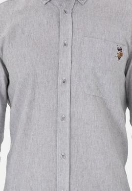 Erkek Gri Uzun Kollu Gömlek - 50291391007