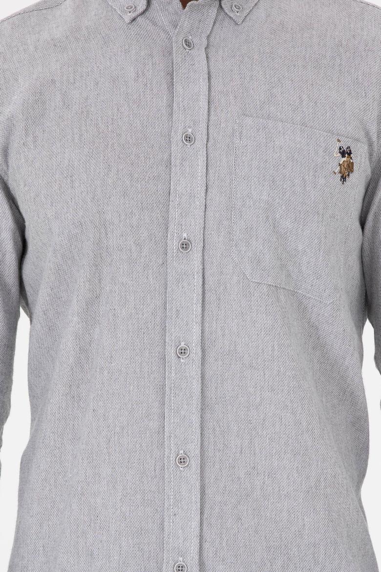 Erkek Gri Uzun Kollu Gömlek - 50291391007