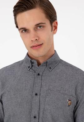 Erkek Lacivert Uzun Kollu Gömlek - 50291391016