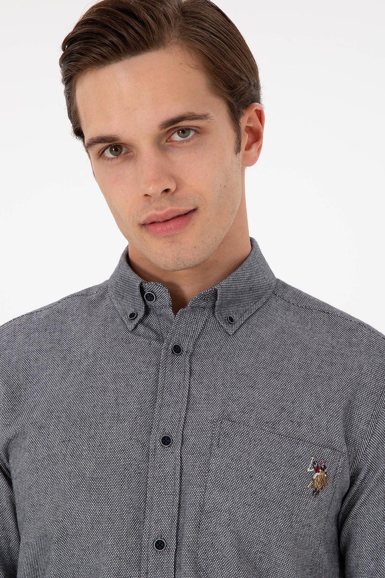 Erkek Lacivert Uzun Kollu Gömlek - 50291391016