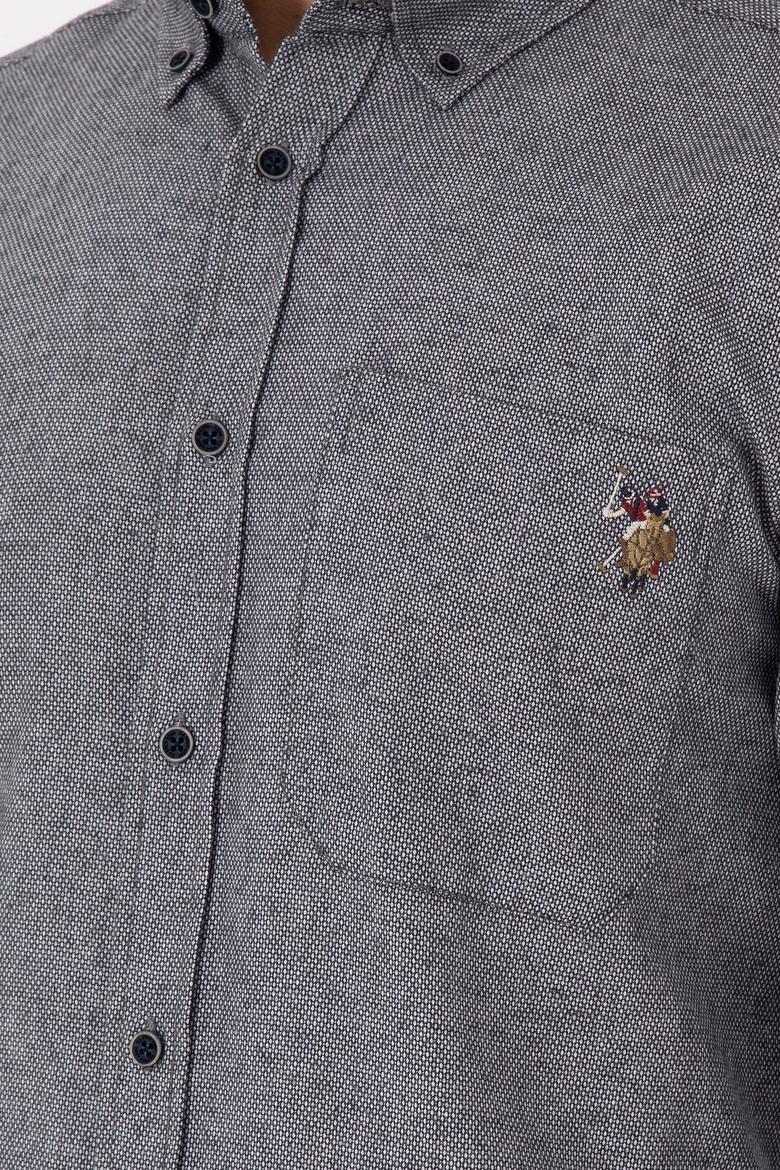 Erkek Lacivert Uzun Kollu Gömlek - 50291391016