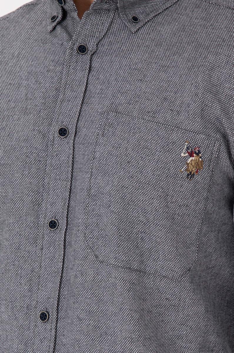 Erkek Lacivert Uzun Kollu Gömlek