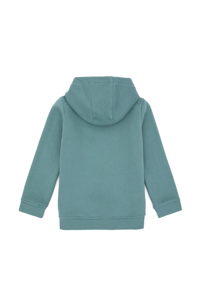 Kız Çocuk Mint Kapüşonlu Basic Sweatshirt