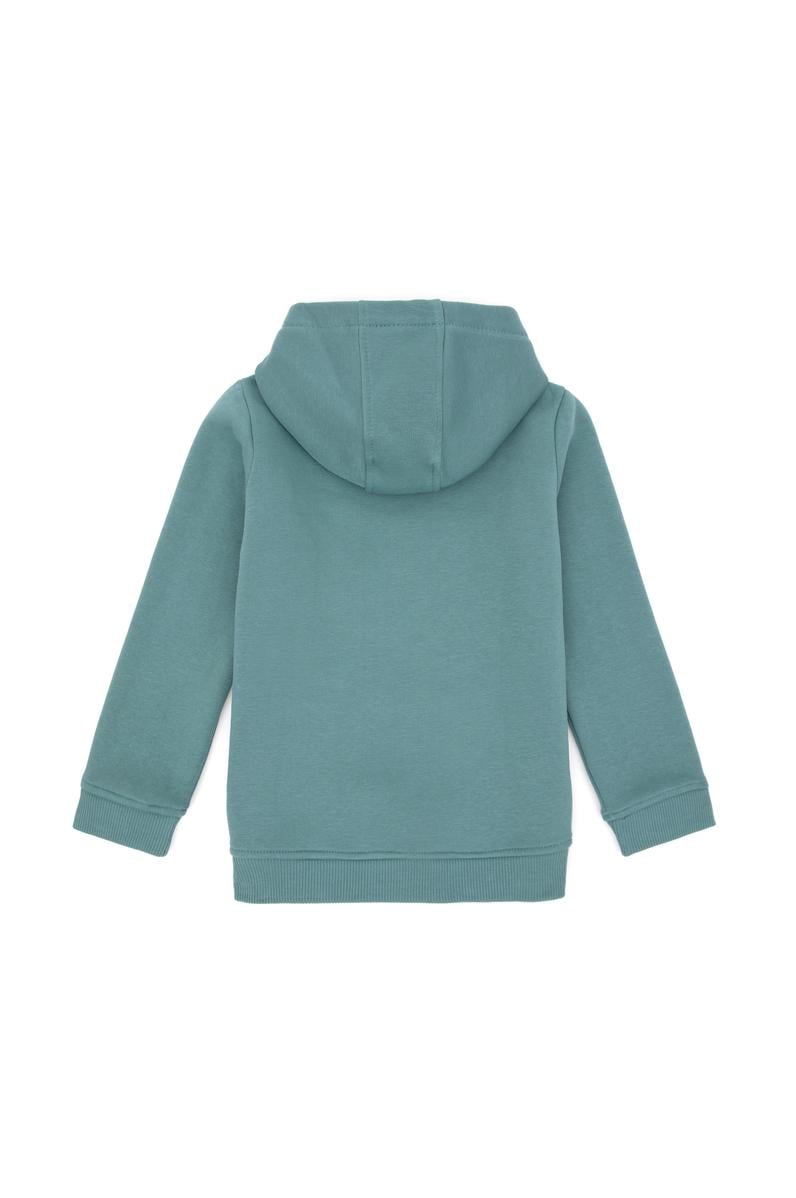 Kız Çocuk Mint Kapüşonlu Basic Sweatshirt