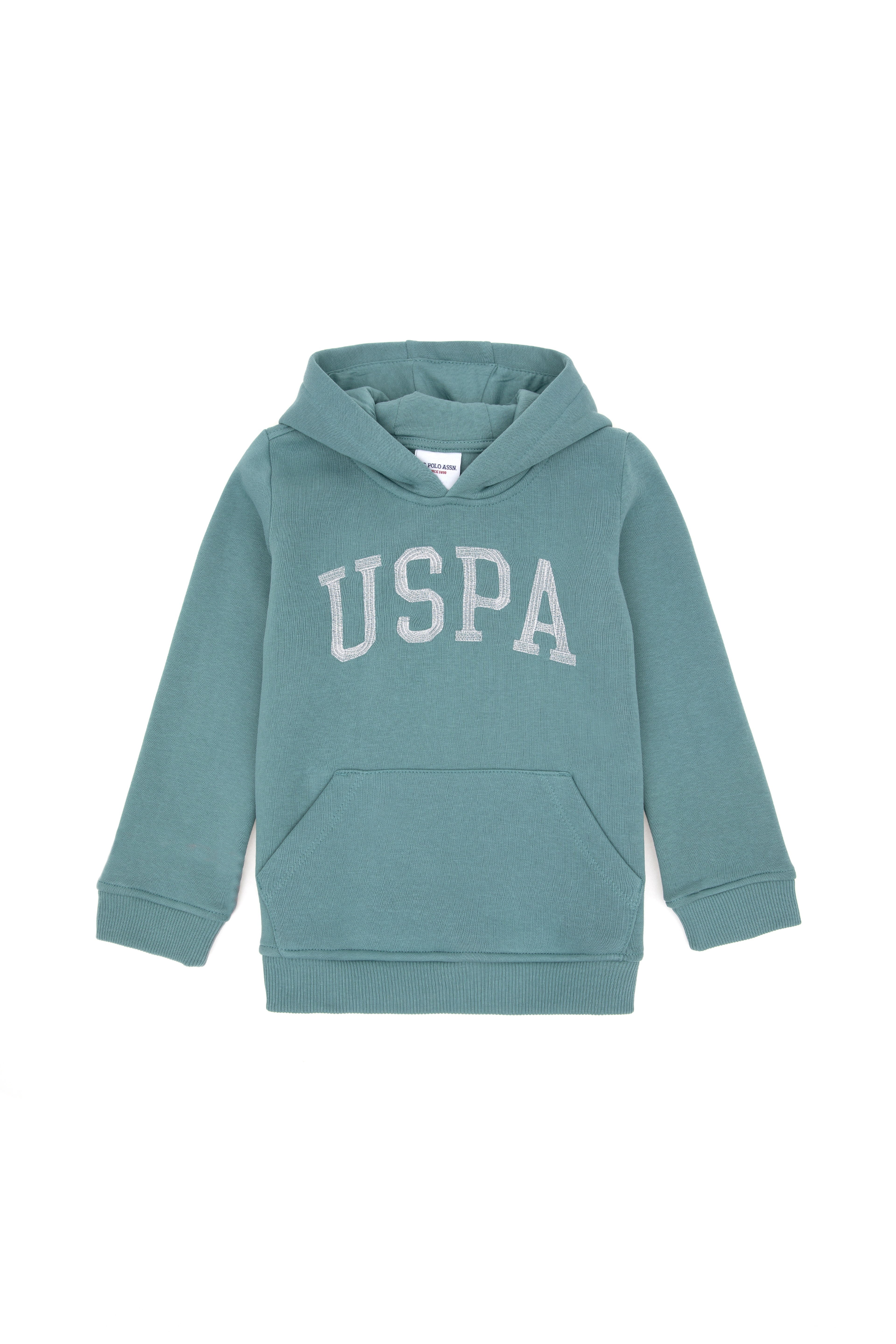 Kız Çocuk Mint Kapüşonlu Basic Sweatshirt - Image 1
