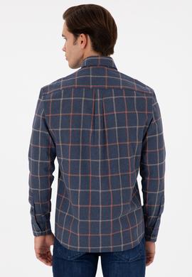 Erkek Lacivert Uzun Kollu Gömlek - 50296535001