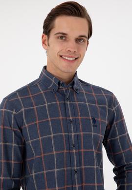 Erkek Lacivert Uzun Kollu Gömlek - 50296535001