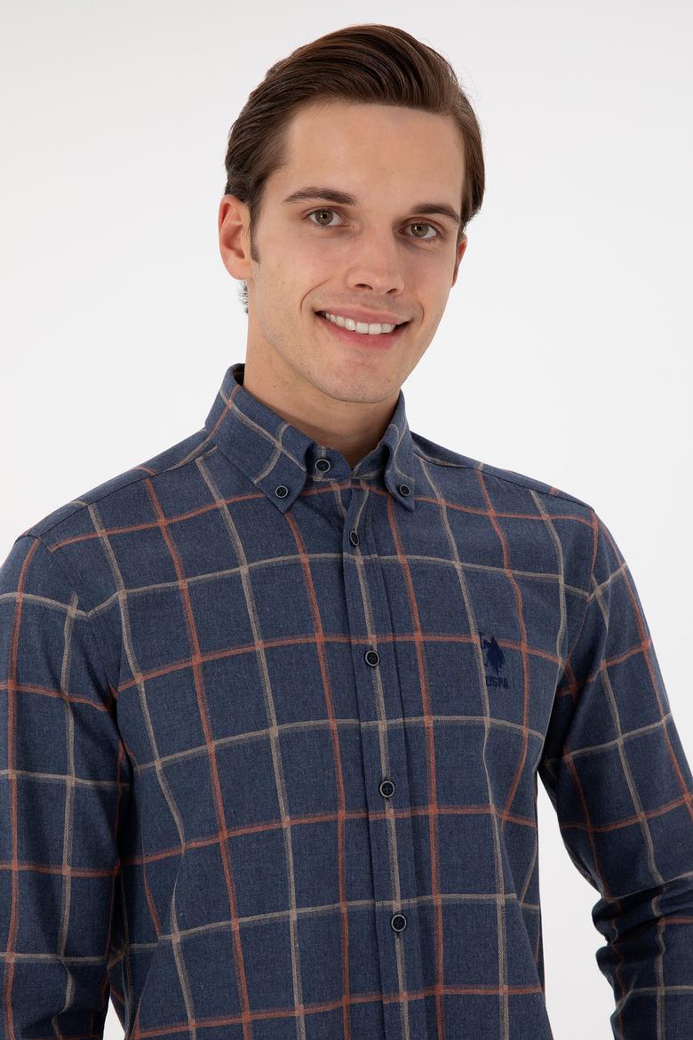 Erkek Lacivert Uzun Kollu Gömlek - 50296535001