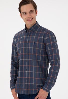 Erkek Lacivert Uzun Kollu Gömlek - 50296535001