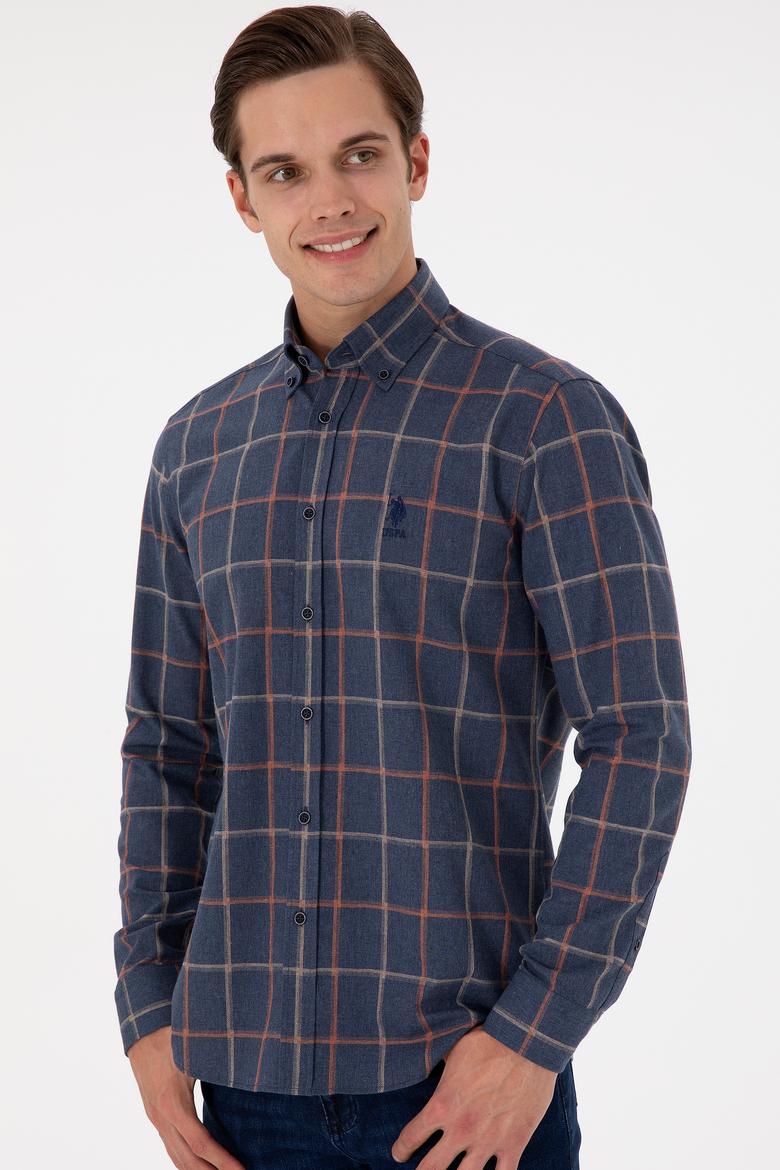 Erkek Lacivert Uzun Kollu Gömlek - 50296535001