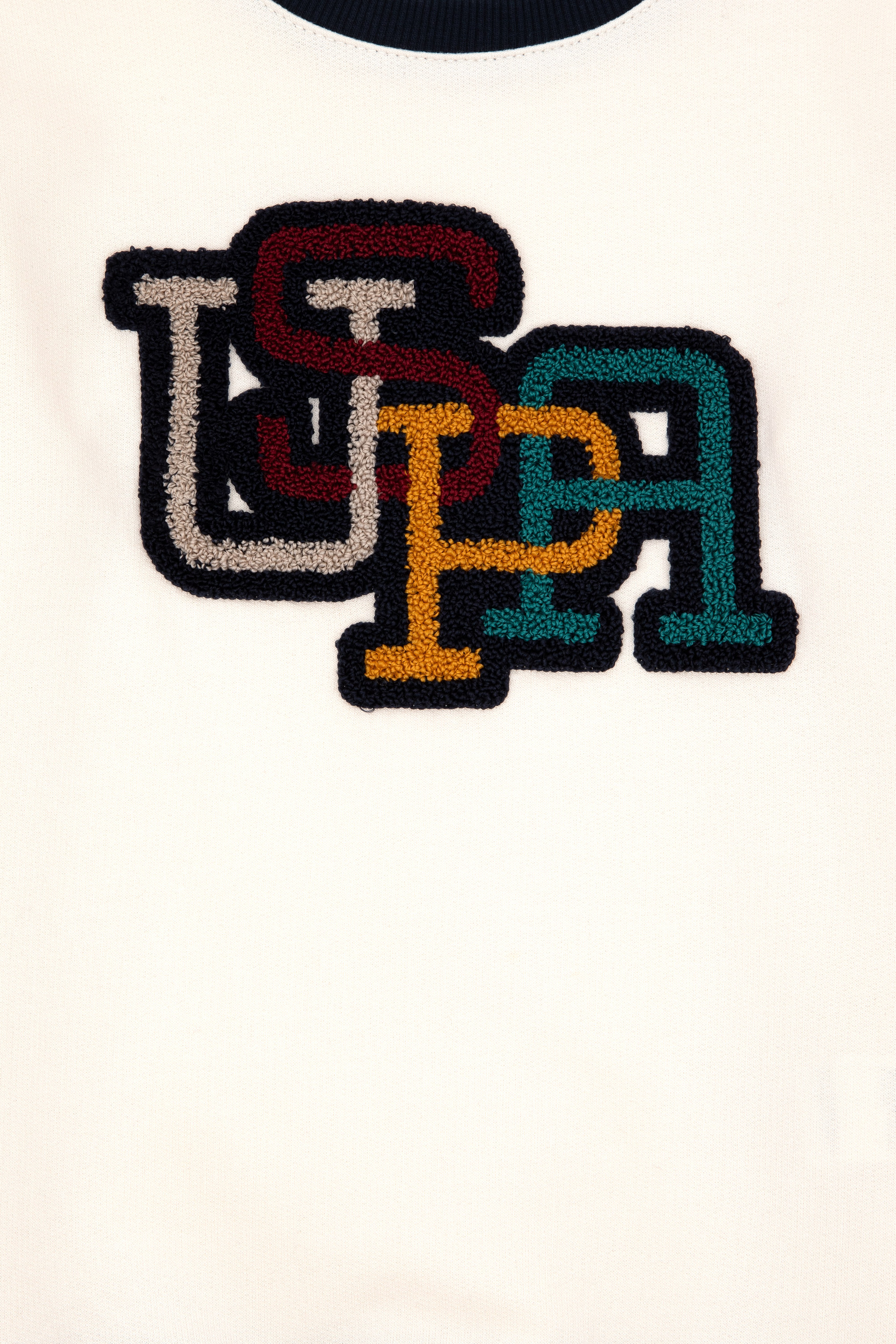 Erkek Çocuk Krem Bisiklet Yaka Sweatshirt