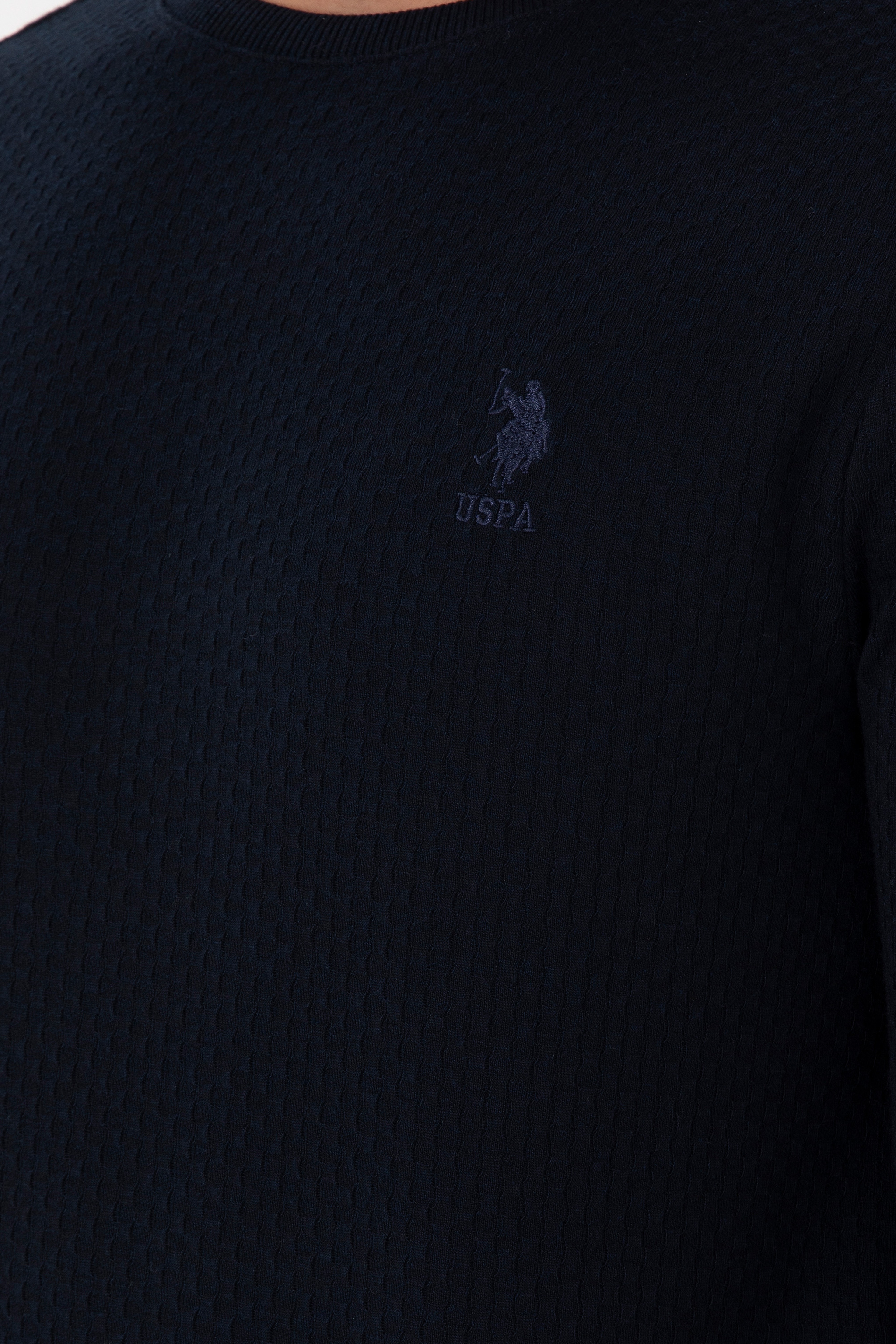 Erkek Lacivert Sweatshirt - Image 7
