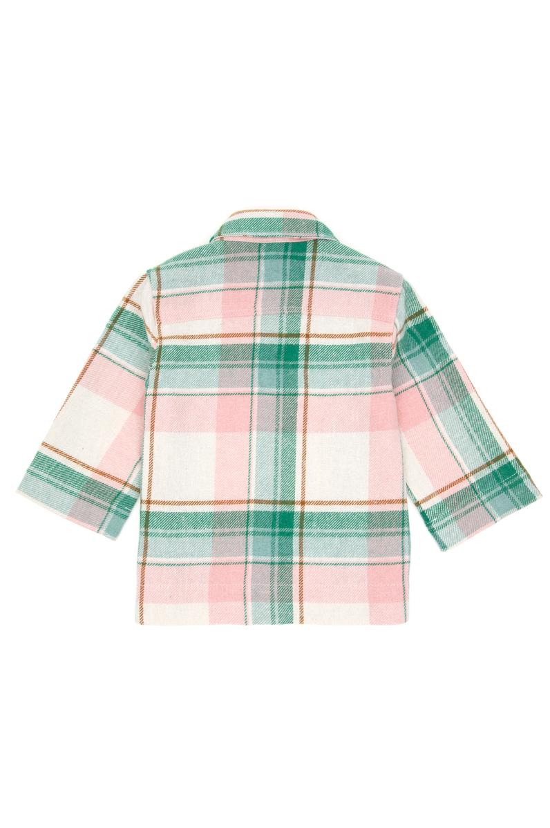 Kız Çocuk Somon Uzun Kollu Gömlek