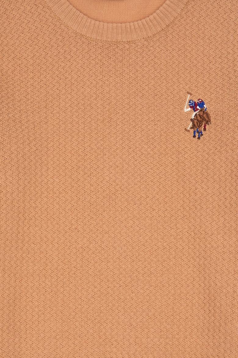 Erkek Çocuk Camel Basic Bisiklet Yaka Kazak - 50288890068