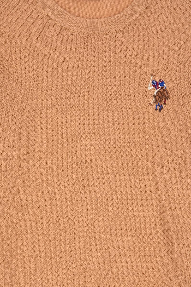 Erkek Çocuk Camel Basic Bisiklet Yaka Kazak