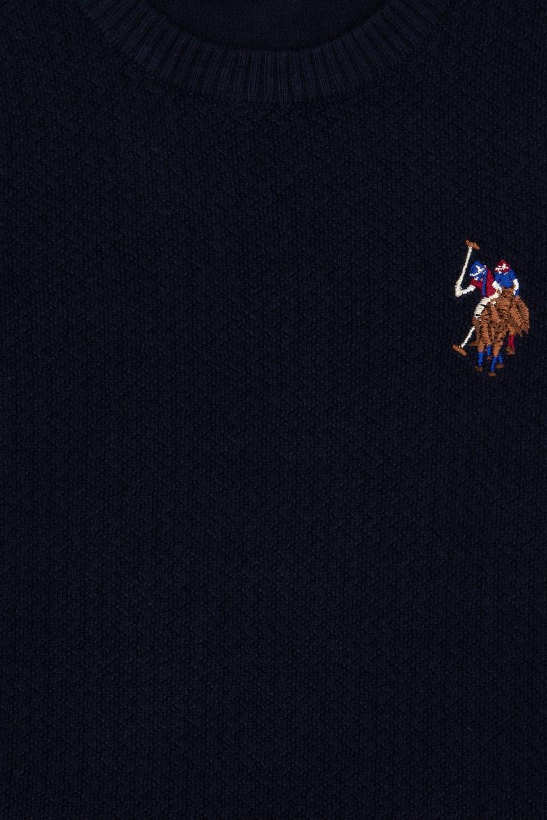 Erkek Çocuk Lacivert Basic Bisiklet Yaka Kazak - 50288890040