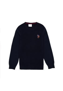 Erkek Çocuk Lacivert Basic Bisiklet Yaka Kazak - 50288890040