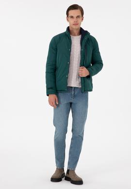 Erkek Koyu Yeşil Mont - 50293349004