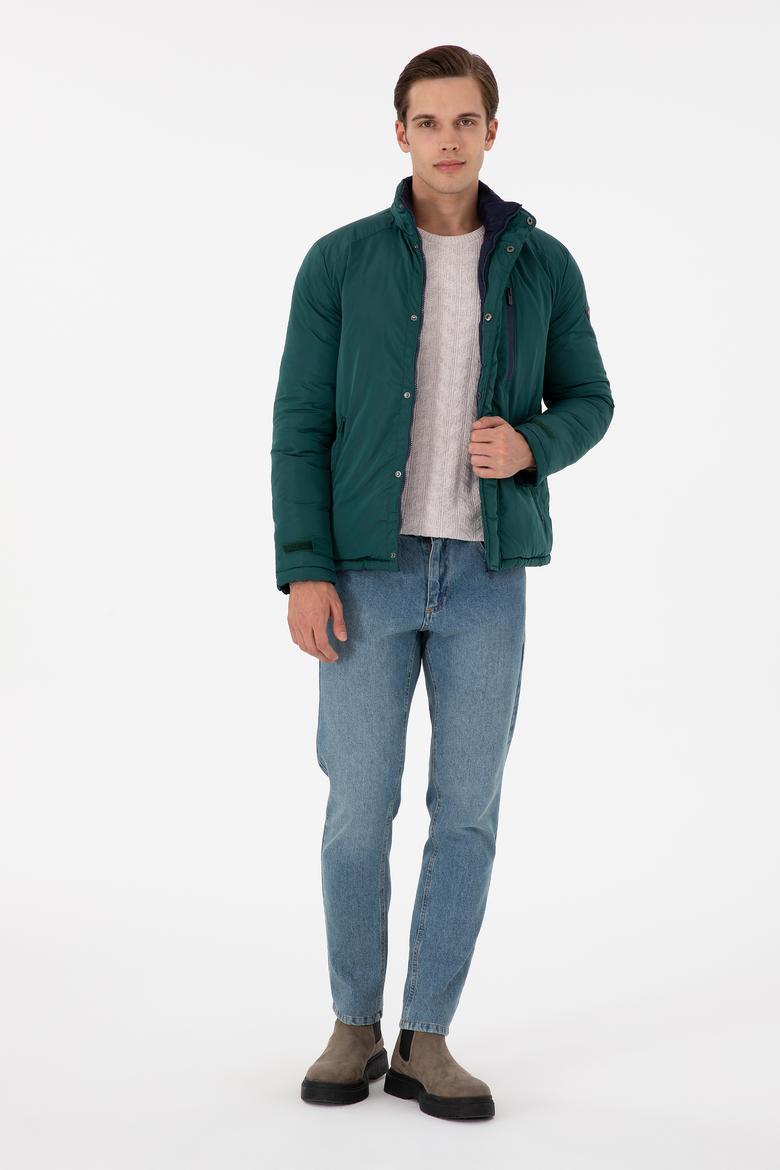 Erkek Koyu Yeşil Mont - 50293349004