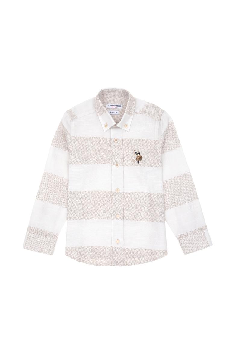 Erkek Çocuk Taş Uzun Kollu Gömlek - 50293518016