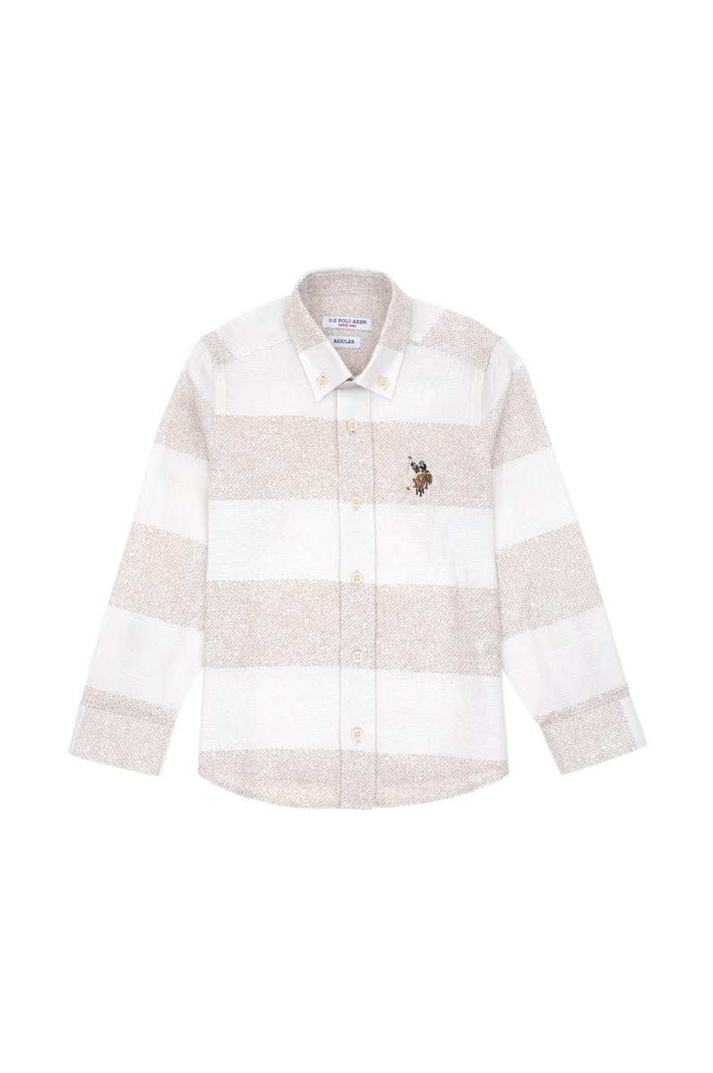 Erkek Çocuk Taş Uzun Kollu Gömlek