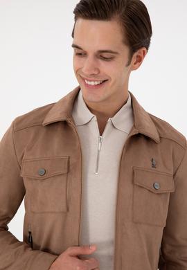 Erkek Vizon Deri Ceket - 50297245006